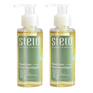 روغن پاک کننده آرایش استلو مدل A-A حجم 100 میلی لیتر بسته 2 عددی