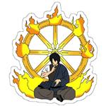 استیکر لپ تاپ مدل Fire Force - Benimaru Shinmon Fire Wheel