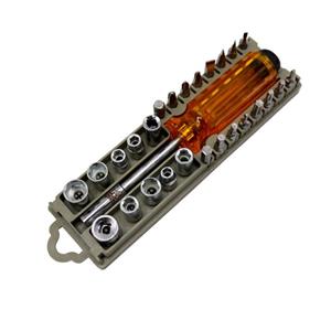 سری بکس و سری پیچ گوشتی مدل گوریلا کد YP-1/4INCH مجموعه 28 عددی