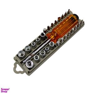 سری بکس و سری پیچ گوشتی مدل گوریلا کد YP-1/4INCH مجموعه 28 عددی