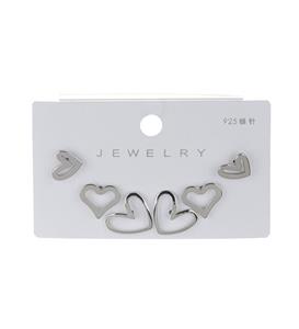 گوشواره قلب دیاموند اکسسوریز کد AK103 Diamond Earings Pack Code Ak103