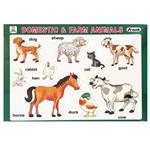 بازی آموزشی انگلیسی مدل پازل حیوانات کد P-7