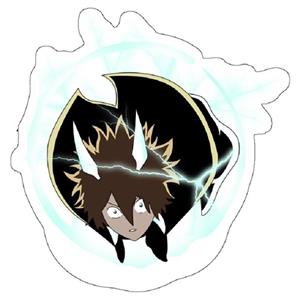 استیکر لپ تاپ مدل Black Clover - Luck Voltia Lightning Monster 