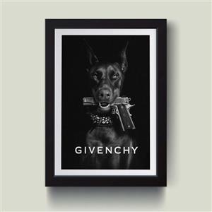 تابلو مدل Dobermann GIVENCHY کد S2403-b