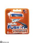 تیغ یدک ژیلت مدل فیوژن پاور بسته 6 عددی | Gillette Fusion Power shaving Razor