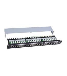پچ پنل 24 پورت همراه با کیستون Cat6 STP کی نت
