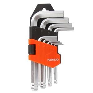 آچار آلن سر گرد کندو کارتی کوتاه 9 عددی مدل 20735