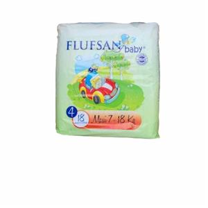پوشک بچه فلوفسان مدل  چسبی  سایز 4 بسته 18 عددی
