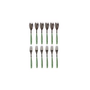 ست قاشق و چنگال 12 پارچه سی اند اس مدل دیاموند 1014 C and S Diamond 1014 Fork and Spoon 12 Pcs