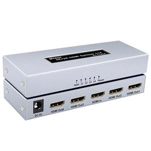 اسپلیتر 1 به 4 HDMI دیتک مدل DTECH Hdmi Splitter 1 TO 4 DT-7214