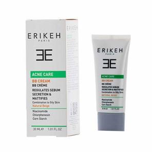 بی بی کرم ضد آکنه بژ طبیعی اریکه 30 میلی لیتر 