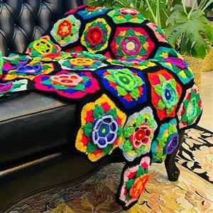 شال مبل مدل گلها سایز 110×170 سانتیمتر