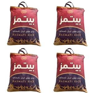 برنج پاکستانی سوپر کرنل باسماتی بیتمز - 10 کیلوگرم بسته 4 عددی