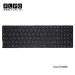 کیبورد لپ تاپ ایسوس FL8000 بدون فریم به همراه کلید پاور Asus FL8000 Laptop keyboard