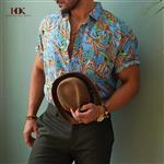 پیراهن مردانه آستین کوتاه طرحدار هاوایی CHANEL کد TD 00100