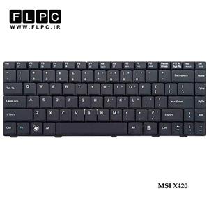 کیبورد لپ تاپ ام اس آی MSI X420 مشکی-فلت صاف