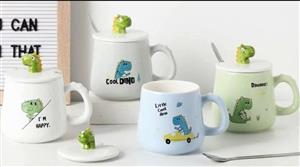 ماگ درب دار طرح دایناسور کد 20218