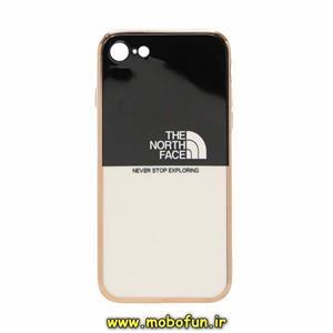 قاب گوشی iPhone 7 - iPhone 8 - iPhone SE 2020 آیفون طرح ژله ای مای کیس گلد لاین دور طلایی محافظ لنز دار طرح The North Face کد 363
