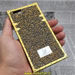 قاب گوشی iPhone 6 - iPhone 6s آیفون صندوقی اورجینال شاین نگین سواروسکی پلاک آینه ای طلایی کد 268