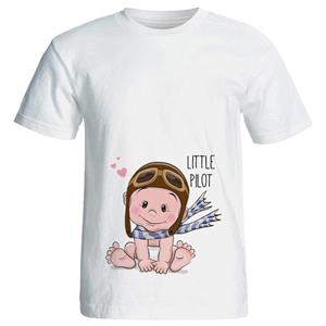 تی شرت بارداری طرح Little pilot کد ۳۹۶۶