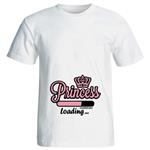 تی شرت بارداری طرح princess loading کد ۳۹۶۸
