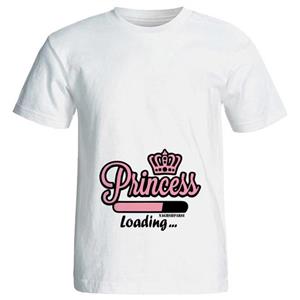 تی شرت بارداری طرح princess loading کد ۳۹۶۸ 