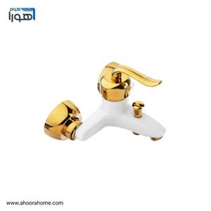 شیر دوش حمام مدل قاصدک سفید طلا