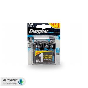 باتری 1.5 ولت آلکالاین قلمی AA سری Max Plus انرجایزر Energizer (بسته 4+1 عددی)