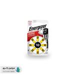 باتری سمعک مدل 10 ولتاژ 1.4 ولت 91 میلی آمپر انرجایزر Energizer (بسته ۸ تایی)