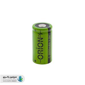 باتری شارژی نیکل متال هیدرید NiMH سایز متوسط C ولتاژ ۱.۲ ظرفیت 5000 میلی‌آمپر برند اوریون Orion