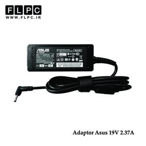 آداپتور لپ تاپ ایسوس 45وات 19ولت 2.37آمپر زنبوکی سرریز مربعی _3mm*1.1mm