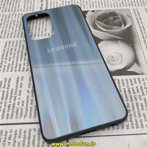 قاب گوشی Galaxy A52 4G - Galaxy A52 5G - Galaxy A52S سامسونگ پشت گلس شیشه ای لیزری خاکستری کد 531