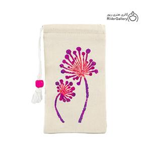 کیف عینک پارچه‌ای دست دوز مینو