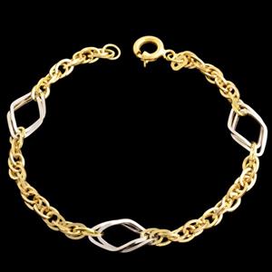 دستبند طلا 18 عیار زنانه طلای مستجابی مدل اسپادنا کد 5 