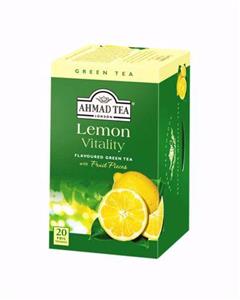 چای سبز احمد با طعم لیمو بسته 100 گرمی Ahmad Lemon Flavored Green Tea 100 gr