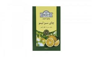 چای سبز احمد با طعم لیمو بسته 100 گرمی Ahmad Lemon Flavored Green Tea 100 gr