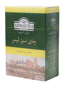 چای سبز احمد با طعم لیمو بسته 100 گرمی Ahmad Lemon Flavored Green Tea 100 gr