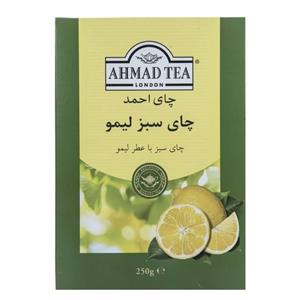 چای سبر احمد با عطر لیمو بسته 250 گرمی Ahmad Lemon Flavored Green Tea 250 gr