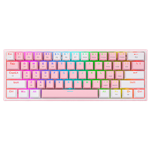 redragon K616 FIZZ Pro WHITE/PINK RGB Mechanical Gaming Keyboard