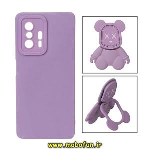قاب گوشی Xiaomi Mi 11T - Mi 11T Pro شیائومی طرح ربات KAWS سیلیکونی پرو کمرا پاپ سوکت دار محافظ لنز دار یاسی کد 117