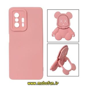 قاب گوشی Xiaomi Mi 11T - Mi 11T Pro شیائومی طرح ربات KAWS سیلیکونی پرو کمرا پاپ سوکت دار محافظ لنز دار گلبهی کد 118