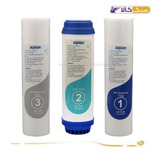 فیلتر تصفیه آب آکواجوی مجموعه 3 عددی 10 اینچ