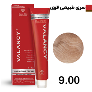 رنگ مو  سری طبیعی قوی شماره 9.00 والانسی حجم 100 میلی لیتر
