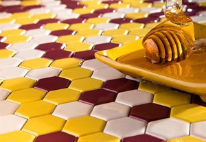 کاشی استخری  البرز میکس کد SGA URS 14 براق شش ضلعی