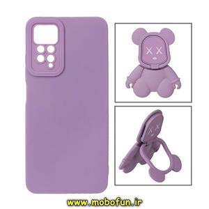 قاب گوشی Redmi Note 11 Pro 4G Global - Redmi Note 11 Pro 5G Global شیائومی طرح ربات KAWS سیلیکونی پرو کمرا پاپ سوکت دار محافظ لنز دار یاسی کد 128