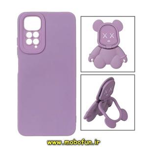 قاب گوشی Redmi Note 11 4G - Redmi Note 11S شیائومی طرح ربات KAWS سیلیکونی پرو کمرا پاپ سوکت دار محافظ لنز دار یاسی کد 176
