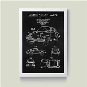 تابلو مدل Porsche پورشه کد m2647-w