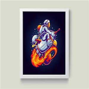 تابلو مدل فضانورد Astronaut کد m2459-b