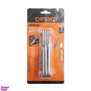 مجموعه 8 عددی آچار آلن ستاره ای دینگشی کد DTN-8