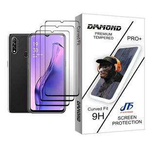 محافظ صفحه نمایش جی اف مدل Diamond Glass MIX003 مناسب برای گوشی موبایل اوپو A8 بسته سه عددی JF Screen Protector For Oppo Pack Of 3 